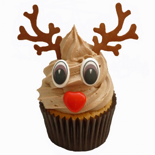 Rudolf cupcake