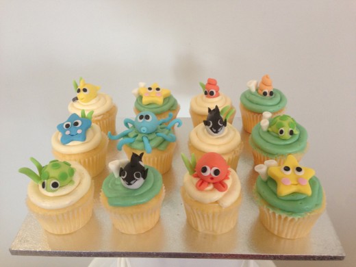 Sea themed cupcakes