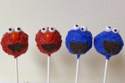 Sesame street cake pops