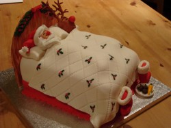 Sleeping Santa Cake