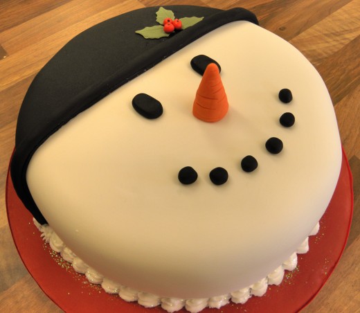 Snowman cake