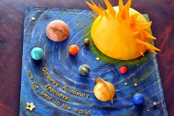 Solar system cake