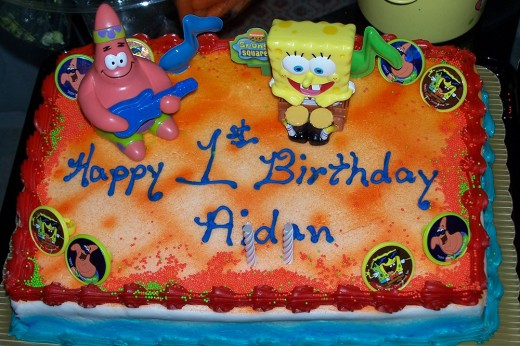 Spongebob cake for birthday