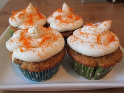 Tasty carrot cupcakes