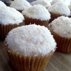 Vegan coconut cupcake