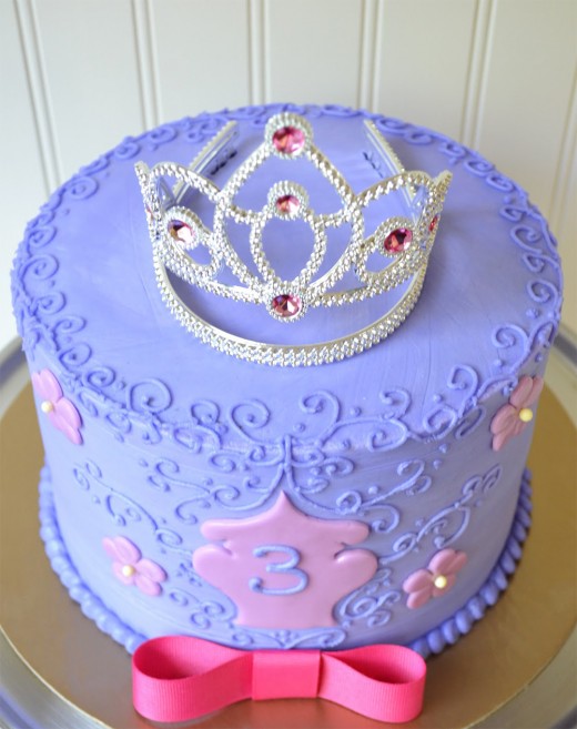 Violet princess cake