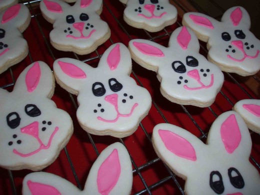 Holiday Bunny cookies