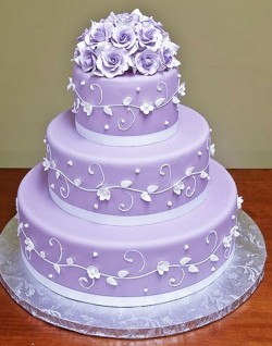 Lavender wedding cakes