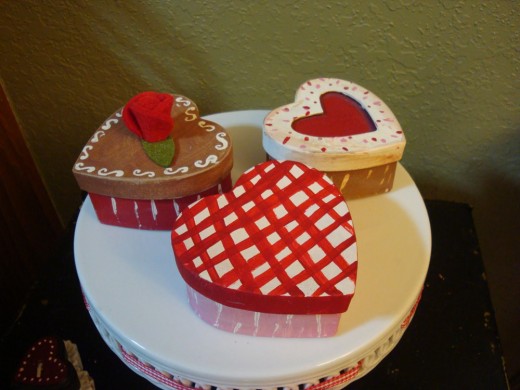 Three cakes for Valentine’s day