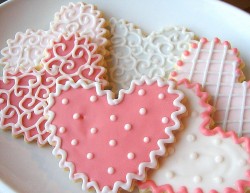 Valentine sugar cookies