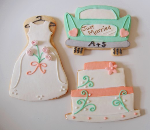 Wedding bride cookies