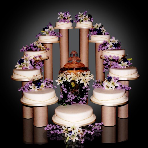 11 tier quinceanera cake