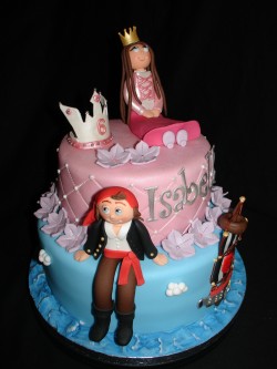 2 tier pirate cake