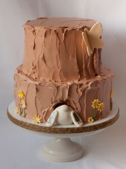 2tier cake with bunny