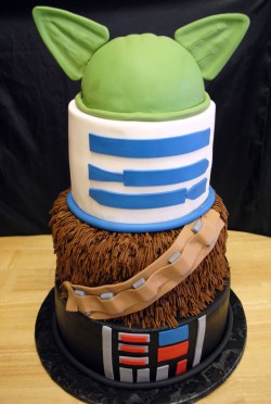 4 tier star wars cake