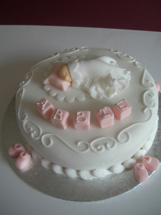 Christening cake for Abbie