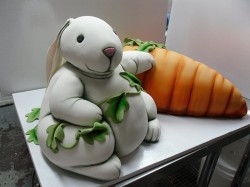 Amazing fondant Bunny cake