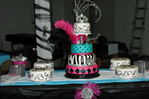 Amazing fondant quinceanera cake