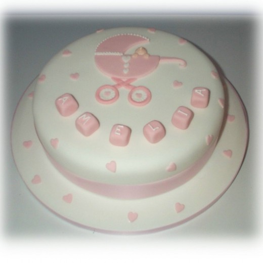 Christening cake for Amelia