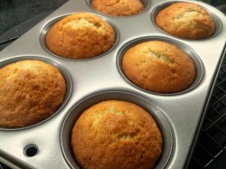 Banana cake muffins