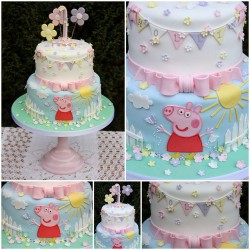 Beautiful Peppa pig cake