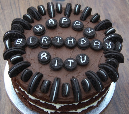 Birthday Oreo cake