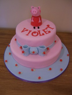 Birthday cake with Peppa pig