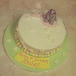 Birthday cake with bunny