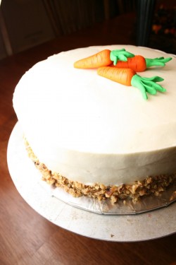 Birthday carrot cake