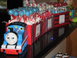 Birthday train with cake pops