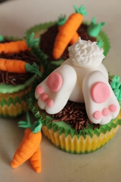 Bunny in the Easter cupcake