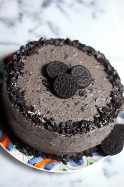 Cake with Oreo cookies