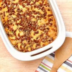 Dump cake with nuts