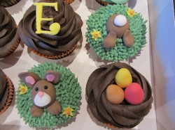 Easter chocolate cupcakes