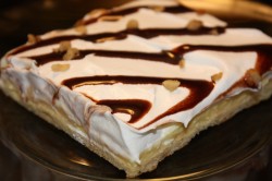 Eclair cake with chocolate