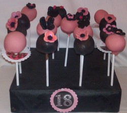 18th Birthday cake pops