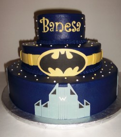 3 tier Batman cake