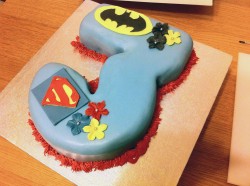 3rd birthday Batman cake