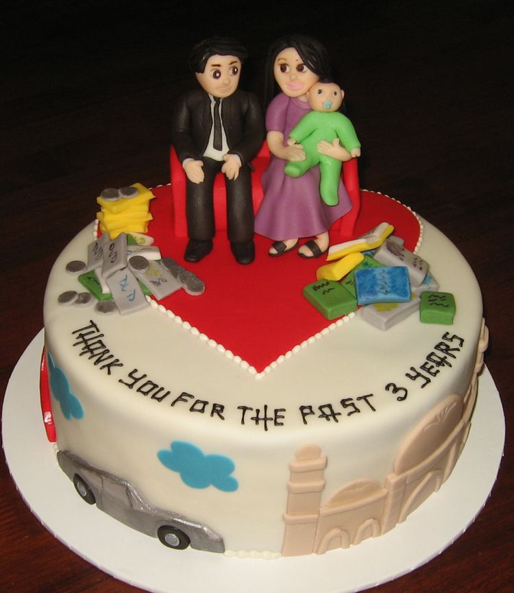 3rd anniversary cake