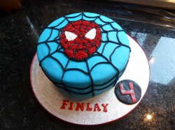 4th birthday cake Spiderman