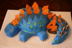 4th birthday cake dinosaur