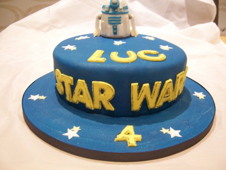 4th birthday cake star wars