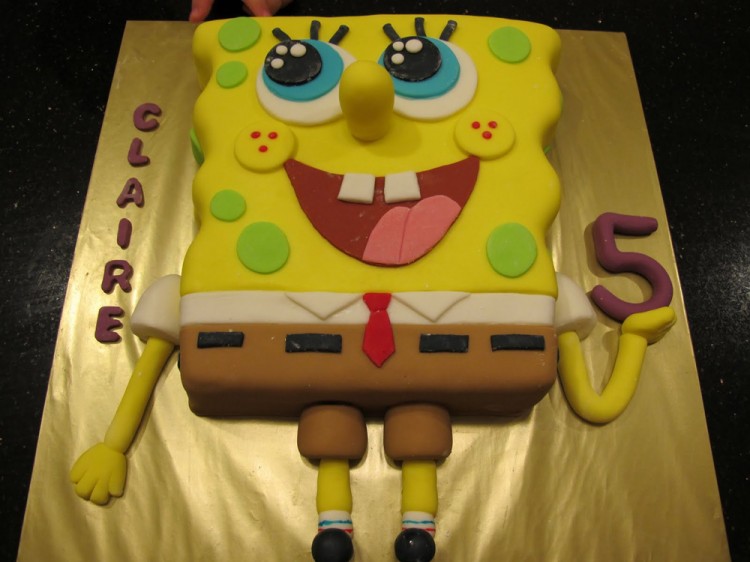 5th birthday Spongebob cake