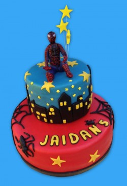 5th birthday cake with Spiderman