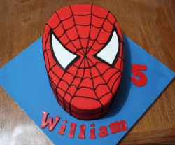 5th birthday spiderman cake