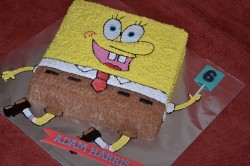 6th birthday Spongebob cake