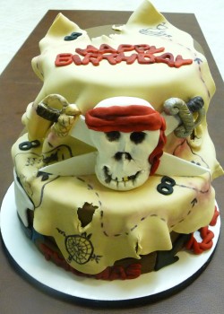 8th birthday pirate cake