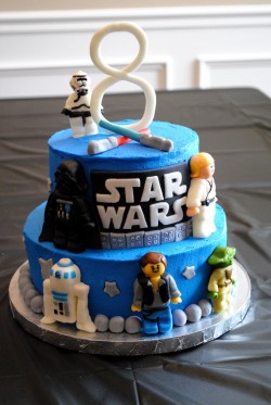 8th birthday star wars cake