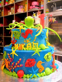 Amazing sea themed cake for Mikael