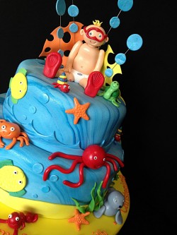 Amazing fondant birthday cake